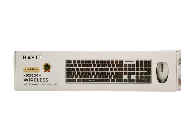 COMBO CLAVIER MOUSE OFFICE HAVIT KB252 RECHARGEABLE